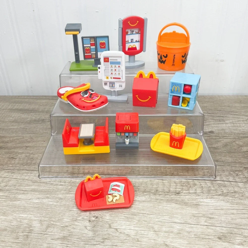 McDonalds Happy Meal Toy Lot Kiosk Menu Soda Fountain McPunkn Halloween Bucket